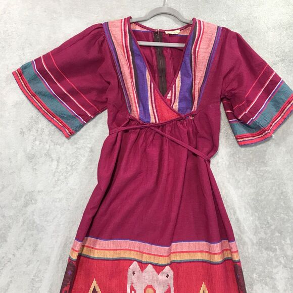 Ajanta Vintage Hand Woven Dress Made in India Boho Hippie Bohemian Festival - Picture 5 of 8